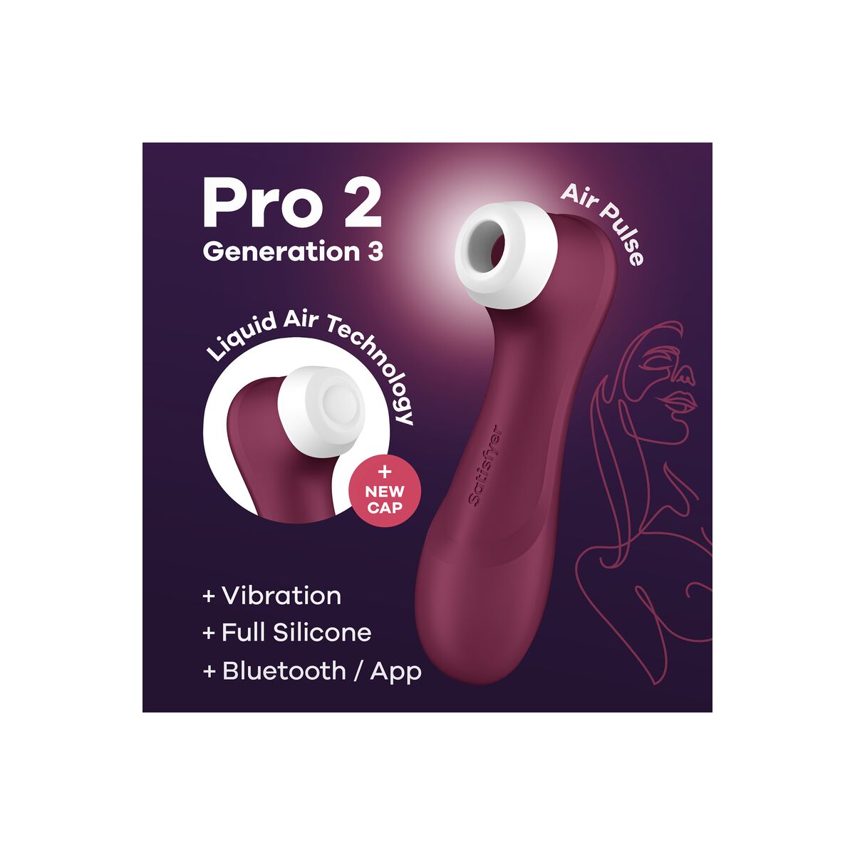 Satisfyer PRO 2 GENERATION 3 Punainen (App)