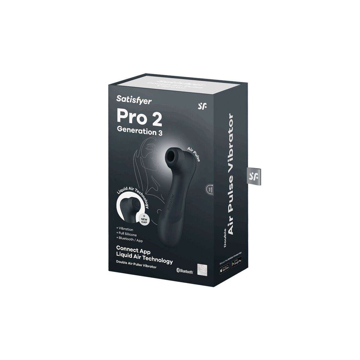 Satisfyer Pro 2 Generation 3 Musta (App)
