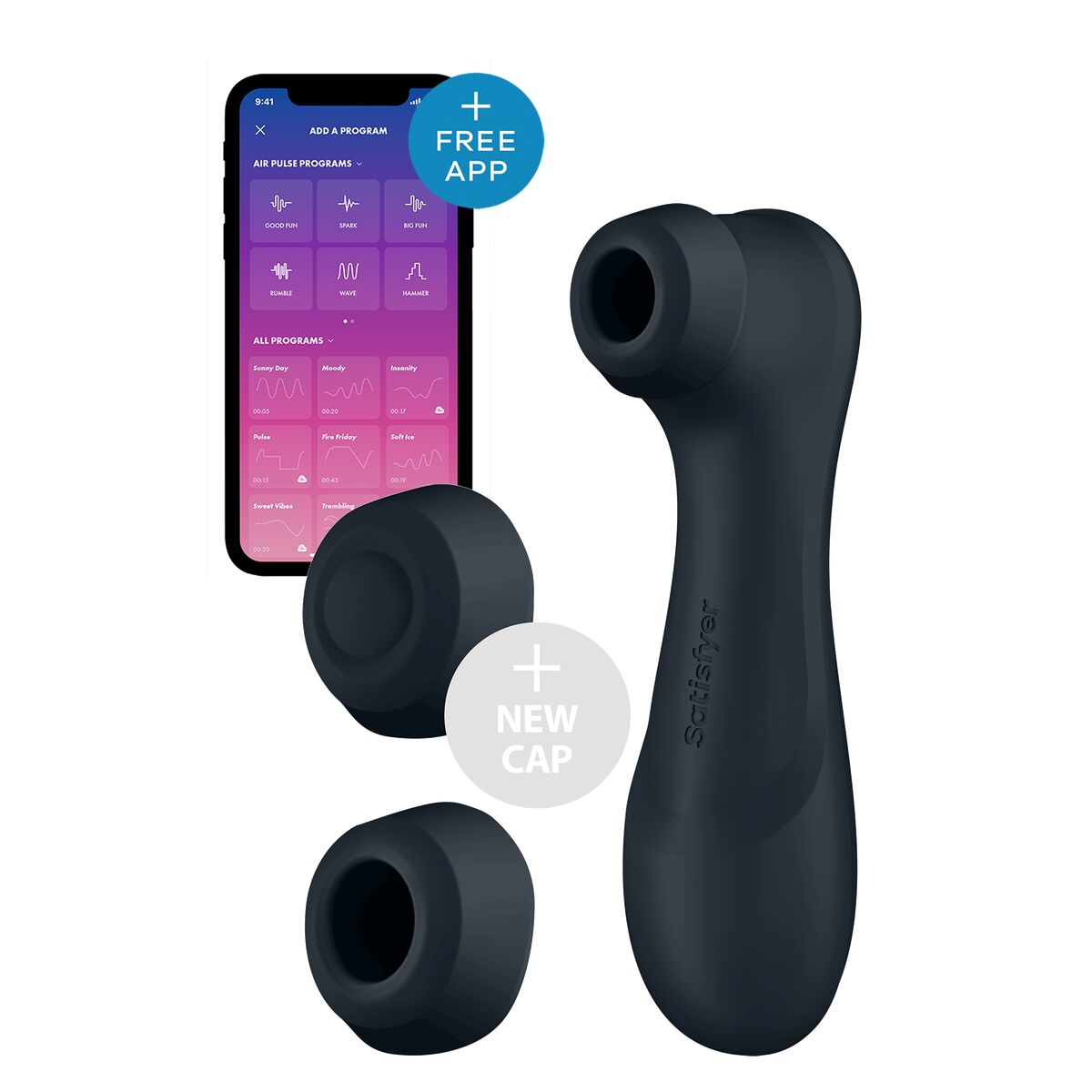 Satisfyer Pro 2 Generation 3 Musta (App)